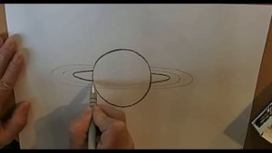 Учимся рисовать планету Сатурн