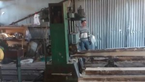 Работа пилорамы Р-63 в паре с пилорамой авангардом РМ-50