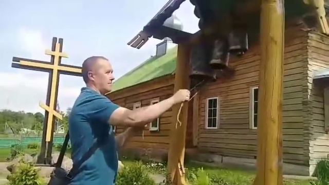 Звонарь Сергей Тесленок на 3-х колоколах смотреть онлайн