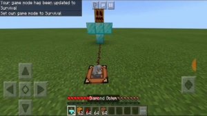 How to summon a diamond golem in minecraft