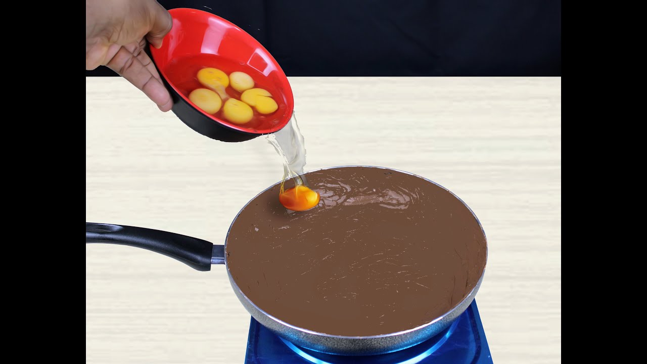 Эксперимент - Шоколадная сковорода против яиц