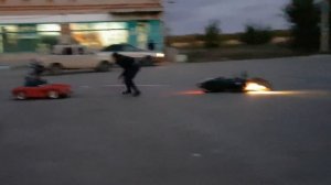 Прикол падение на мотоцикле