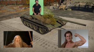Стоковый т-54 танкует как может, War Thunder