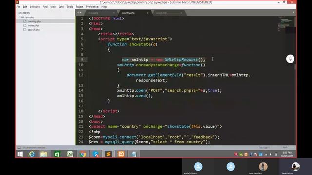 Country State City ajax,mysqli,php dropdown example|country state city dropdown using ajax in php