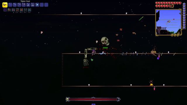 Terraria 1.4.3.6 Expert Mode | Space Gun w/ Meteor Armor Vs Skeletron смотреть онлайн