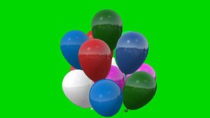 Футаж Воздушные шары хромакей. footage Balloons chromakey