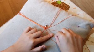 Перо из ниток.Как сделать.Микромакраме.