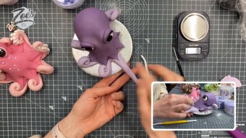 Funky Octopus Cake Topper