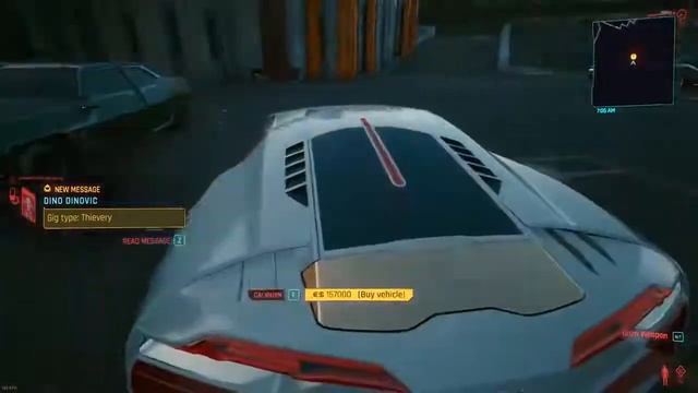 Вот что происходит когда вы покупаете дорогую машину cyberpunk 2077