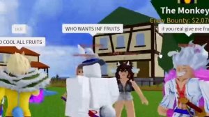 The Blox Fruits ADMINS Gave Me INFINITE FRUITS.. (Roblox Blox Fruits)