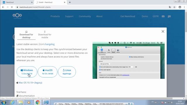 Instalação e configuração do NextCloud cliente em estações Linux/Windows смотреть онлайн