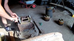 Изготовление блока наборного столба своими руками. Production of concrete blocks with his hands.