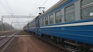 Электропоезд ЭР9Т-678  ст. Красный Берег