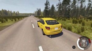 BeamNG.drive - LADA Granta 2191 2018 - Car Show Test Drive Crash . 4K 60fps.