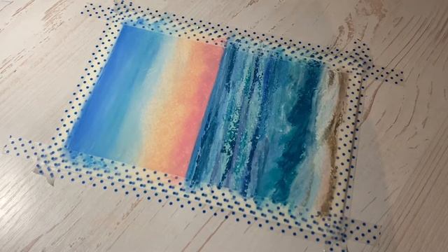 Лёгкий рисунок масляной пастелью / oil pastel painting смотреть онлайн