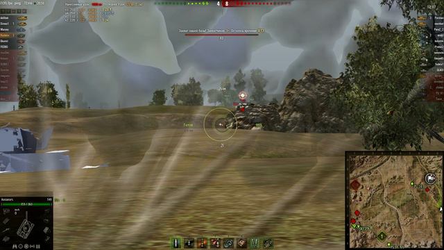 8 фрагов на Т49. Карта Степи. смотреть онлайн