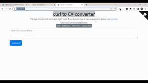Developer Tool Review - CURL to C# Http Client Converter