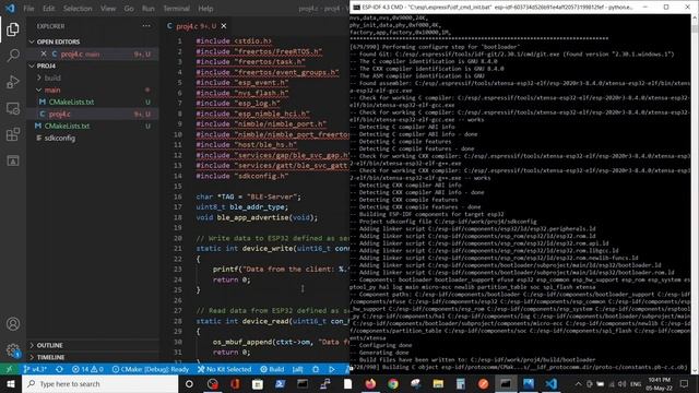 1 - ESP IDF for ESP32 - Bluetooth / BLE / nimBLE project definitions смотреть онлайн
