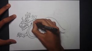 How to Draw a Chinese Dragon - Easy Step by Step Drawing Tutorial for All Ages - Dragon Drawing