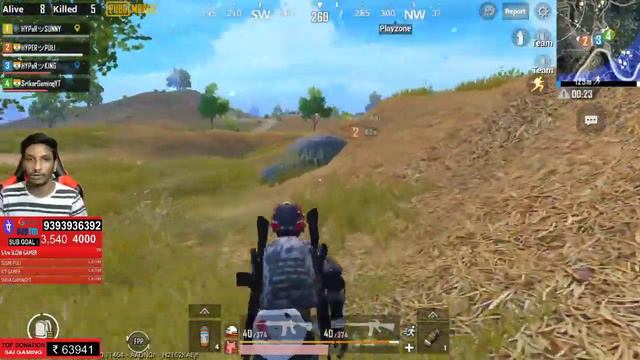 pubg mobile gameplay Live HYPeR KiNG || Noob Game Play PAYTM ON SCREEN #hyperking  #272