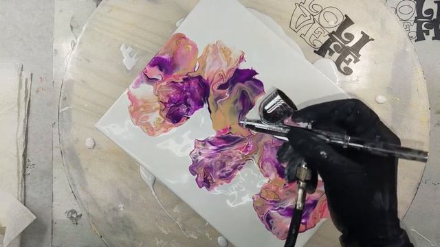 (045) Airbrushed Flowers #7 – Gladiolus No2 ~ Acrylic Pouring Fluid Art смотреть онлайн