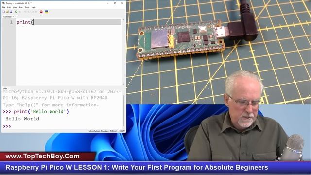 Raspberry Pi Pico W LESSON 1: Write Your First Program for Absolute Beginners