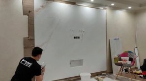 Мраморная плита из венецианской штукатурки! Совсем как живой мрамор!