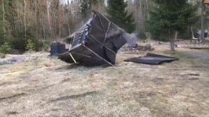 Снос старого туалета на даче