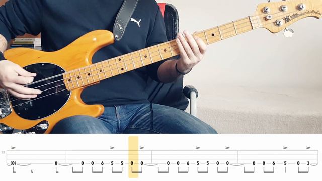 Metallica - Enter Sandman (Bass Cover) Tabs смотреть онлайн