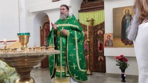Проповедь в день престольного праздника в храме прп. Александра Куштского п.Янги Чиназ. 22.06.2022г