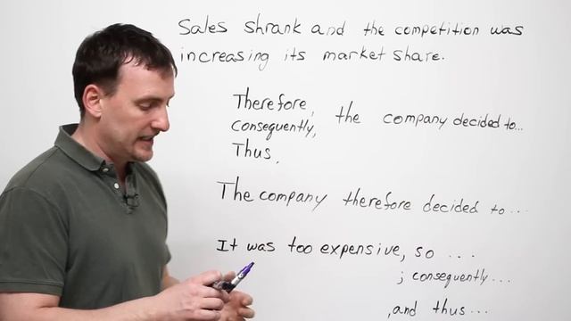 Writing - Transitions - THEREFORE, THUS, CONSEQUENTLY смотреть онлайн