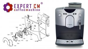 Снимаем и чистим диспенсер кофемашины кофемашины BOSCH TCA 5201