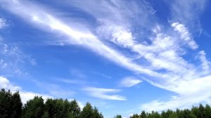 Красивые перистые облака.Time Lapse 4K