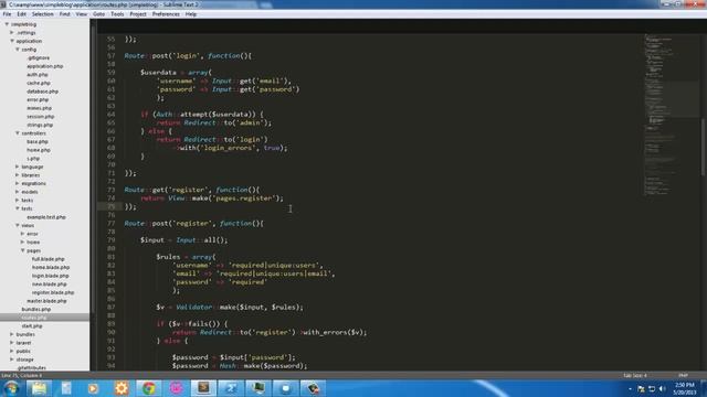 Create a simple blog using Laravel 3.2 and Twitter Bootstrap: Part 5 смотреть онлайн