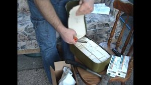 Распаковка цинка 7.62x54R Mosin Nagant tuna can - боевой патрон Мосина