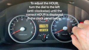 Hyundai Getz Adjust Clock Time