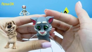 Говорящий Кот Том из игры My Talking Tom and Friends | Лепим фигурку из пластилина с Лепка ОК