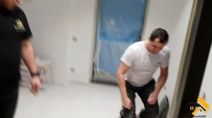Стык между плиткой и ламинатом без порога!