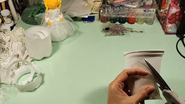 DIY Christmas Angel/Новогодняя поделка Ангел/Новогодний декор своими руками из простых материалов