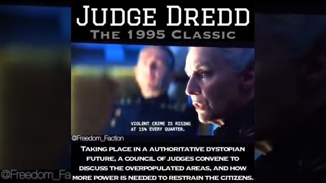 Predictive programming Judge Dredd