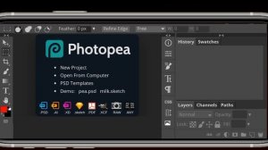 How To Open, View and Edit PSD (Photoshop) files on Android or Any Device | #Photopea #Photoshop