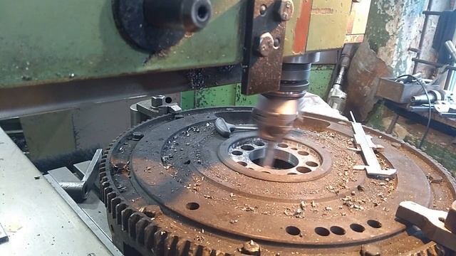Доработка маховика ЯМЗ для установки на Т150.