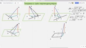 Теорема о трёх перпендикулярах