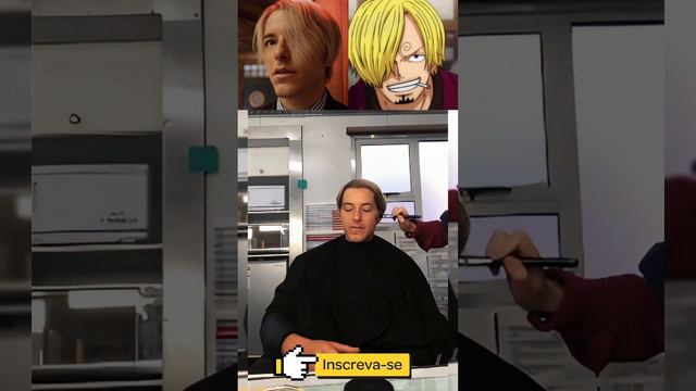 A transformação de Taz Skylar em Sanji  #onepiece #sanji