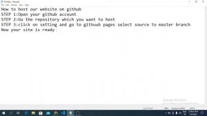 How to host our website on Github || Host website on github