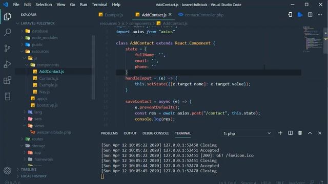 React Laravel CRUD Tutorial [Urdu/Hindi] смотреть онлайн