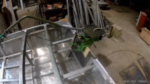 Изготовление алюминиевой лодки для болотохода