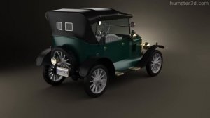 Ford Model T 4door Tourer 1924 by 3D model store Humster3D.com