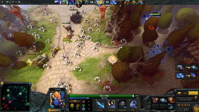 Тинкер на 1500 ММР (патч 6.88) смотреть онлайн