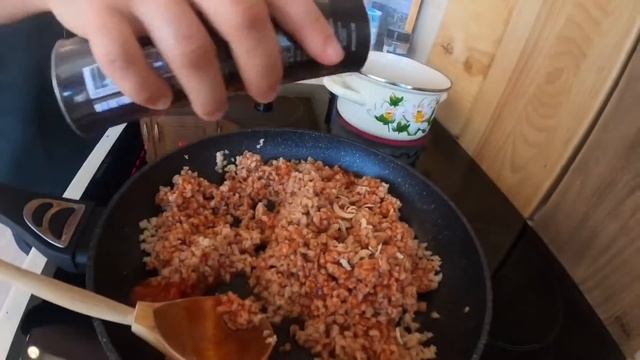 Вкуснейший соевый фарш с гречневой лапшой и соусом карри | Брусника готовит